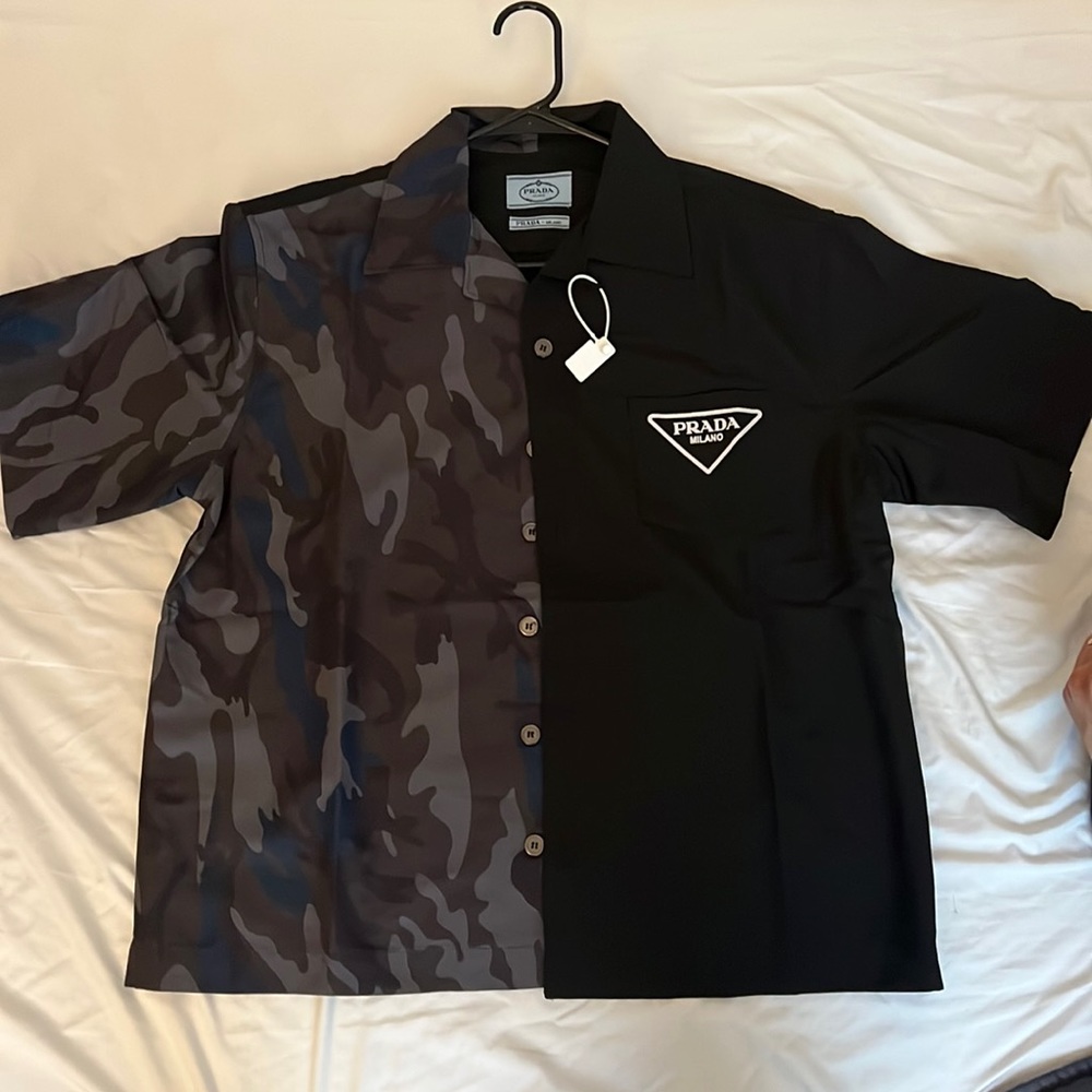 Double match poplin shirt